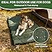 Feelhap Hundedecke 110x68cm Waschbares,Hundedecke für Unterwegs Wasserdicht,rutschfeste Hundematte Komfort und Weiches Wasserdichtes Hundebett,Outdoor,Reise,Auto-Kofferraum Hundekissen (Dunkelgrün)