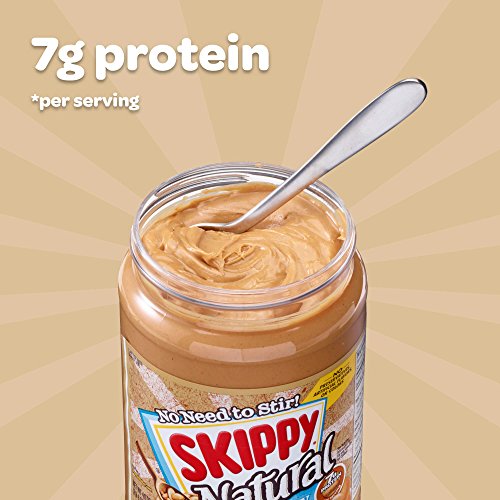 Image of SKIPPY Peanut Butter, Natural Creamy, 26.5 Ounce (Pack of 12)