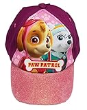 Paw Patrol baseball cap with glitter for little girls - Purple