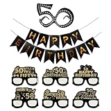 DUINIU 6 Pezzi di Occhiali da 50 Anni, 1 Pezzo di Occhiali Digitali E 1 Pezzo di Bandiera,...