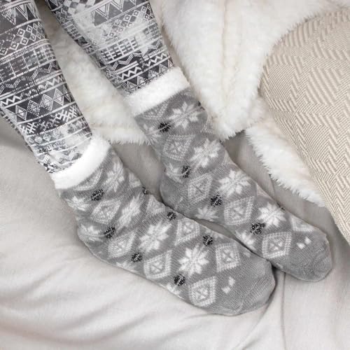 Image of BambooMN Women's Super Soft Warm Cozy Fuzzy Socks Assortments