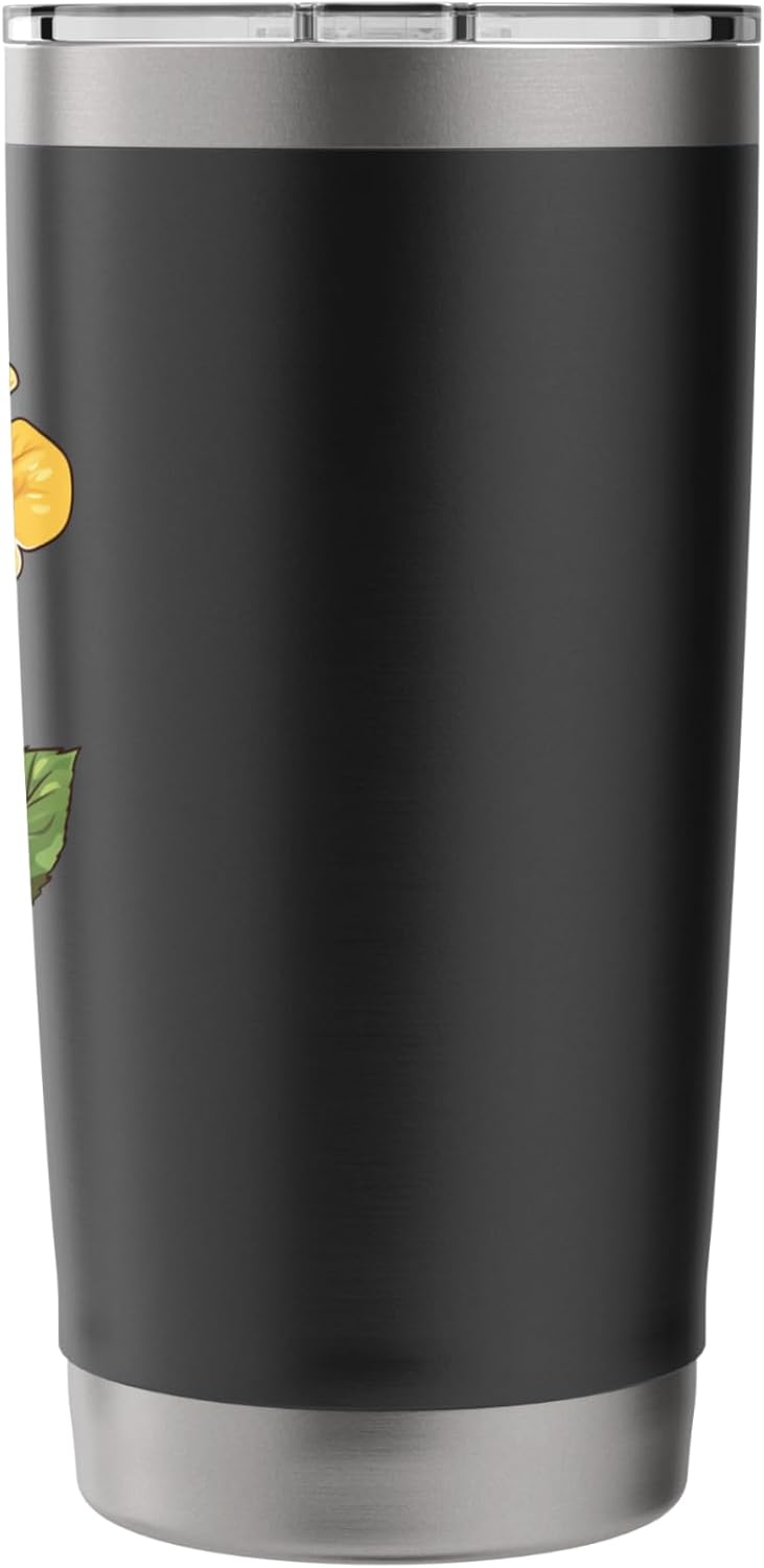 Yellow Rose Graphic Stainless Steel Insulated Tumbler - Image 2