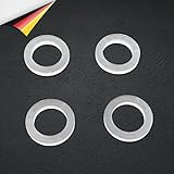 Fitschenringe Kunststoff 1mm o. 2mm Unterlegscheibe für Tür Menge wählbar (24, 1mm)