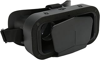 VR Brille, 90 Grad Weitwinkelobjektiv für immersive Spiele und Filme, 3D Headset mit verstellbarem Kopfband für Smartphones, for Android iOS Nutzer und Entertainment Szenarien