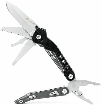 True Utility Handyone, 18 in 1 Multitool, Stainless Steel, Silver