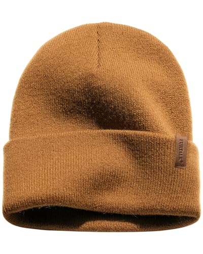 Image of FURTALK Unisex Cuffed Beanie Thick Double Knit Winter Skull Cap | Double-Layer Warmth, Ultra-Soft Itch-Free Knit, Snug No-Slip Fit, Essential Gear for Winter Jogging & Outdoor Sports