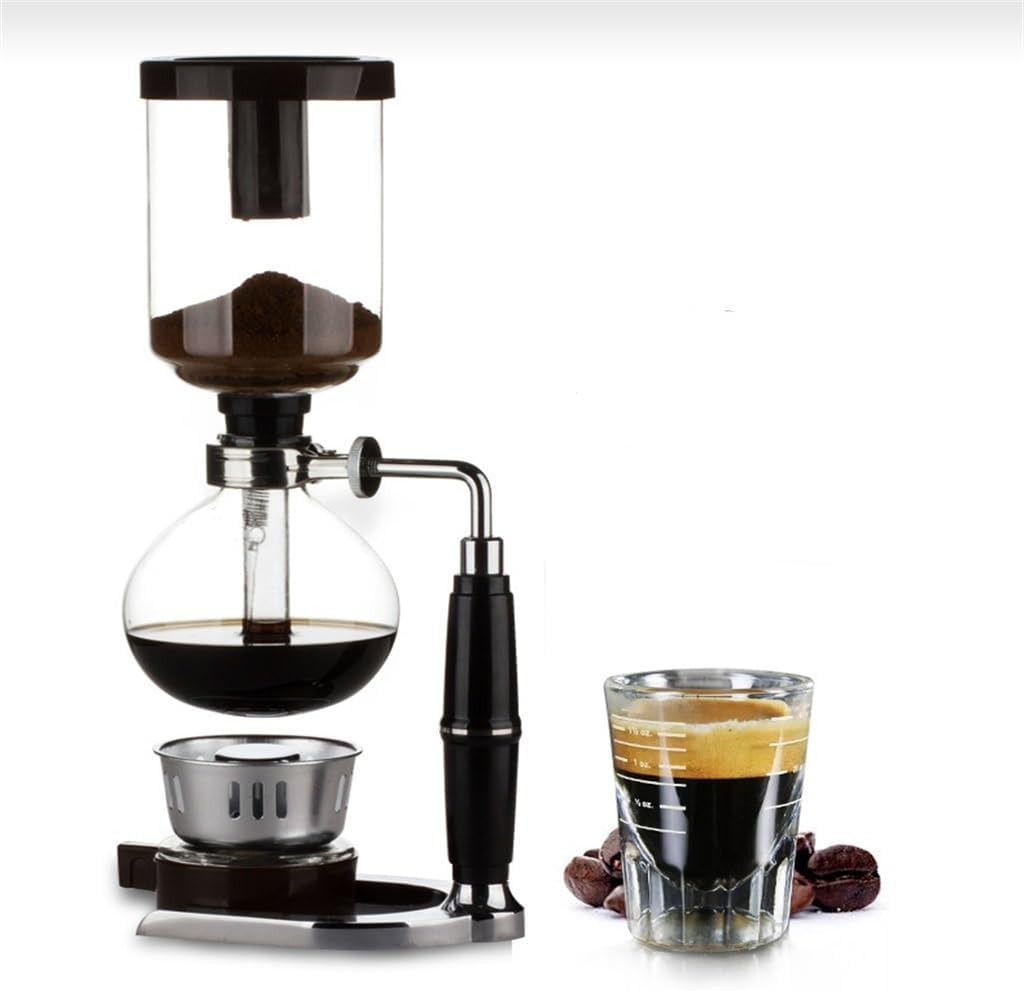 3 Person Household Vacuum Coffee Maker Set Glass Manual