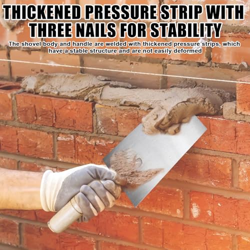 4 Teilig Edelstahl Maurerkelle Set, Stukateurkellen Set, Trapezförmige Edelstahl-Maurerkelle, Gipserspachtel mit Holzgriff Stukkateurkelle Gipserkelle Stukkateurspachtel Kelle (50mm 55mm 60 mm 80 mm)