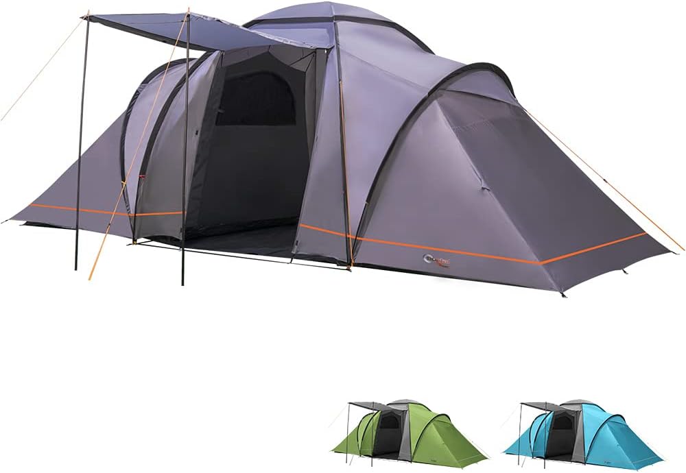 Portal Outdoors Unisex's Beta 6 Spacious 2 Bedroom Tent with Storage Bag