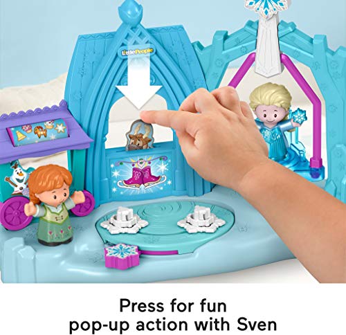 Fisher-Price Disney Frozen Arendelle Winter Wonderland By Little People, Ice Skating Playset With Anna And Elsa Figures For Toddlers And Preschool Kids #TOP4