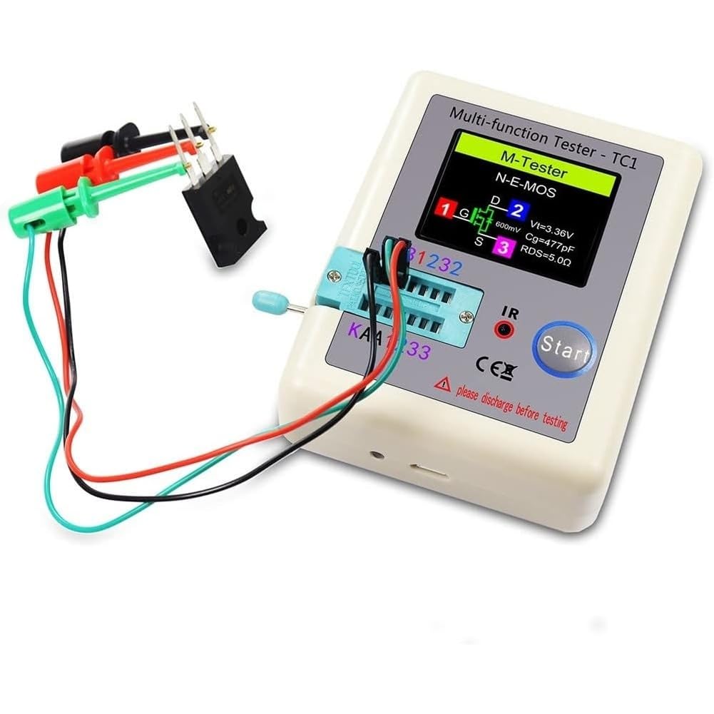 Aundhegrtt As Shown Multi-Function Tft Backlight Transistor For Triode Diode Capacitor Resistor With Colorful Display -Tc1
