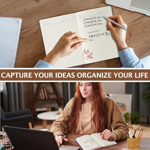 LBWCER Inspirational Graduation Journal Congratulations Graduating Journey Leather Notebook (Graduation Purple) — view 5