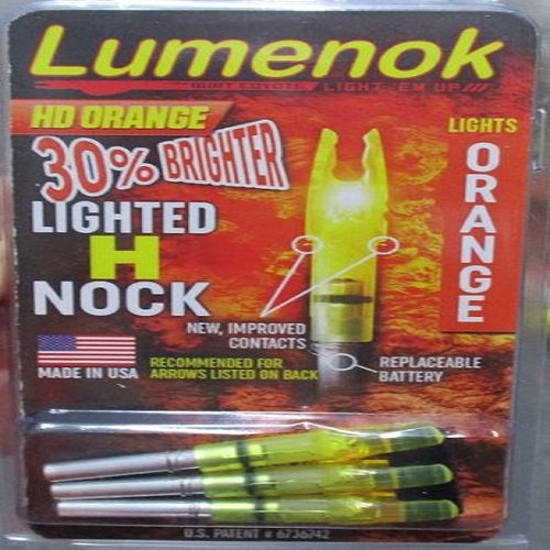 Lumenok H Nock (3-Pack), Hd Orange #TOP21