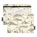 Pochette à crayons à 3 anneaux : il y a beaucoup d'espace pour ranger des stylos, crayons, marqueurs, etc. Convient bien aux classeurs standard à 3 anneaux.