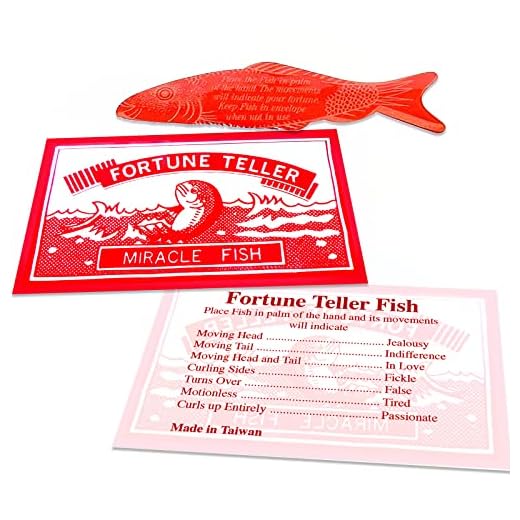 ArtCreativity Large 3.5 Inch Mood Fortune Teller Fish - Set of 72 - Cool Novelty Toy for Kids and Adults - Fun Science Learning Aid - Christmas Party Cracker Toy, Birthday Party Favor