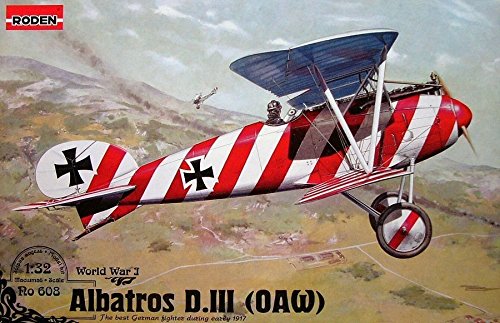 Roden Albatros D.iii (Oaw) German Plane Wwi 1/32 608 #TOP5
