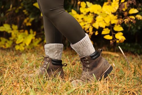 Image of Slipper Socks for Women with Grippers Non Slip, Sherpa Lined Slipper Socks
