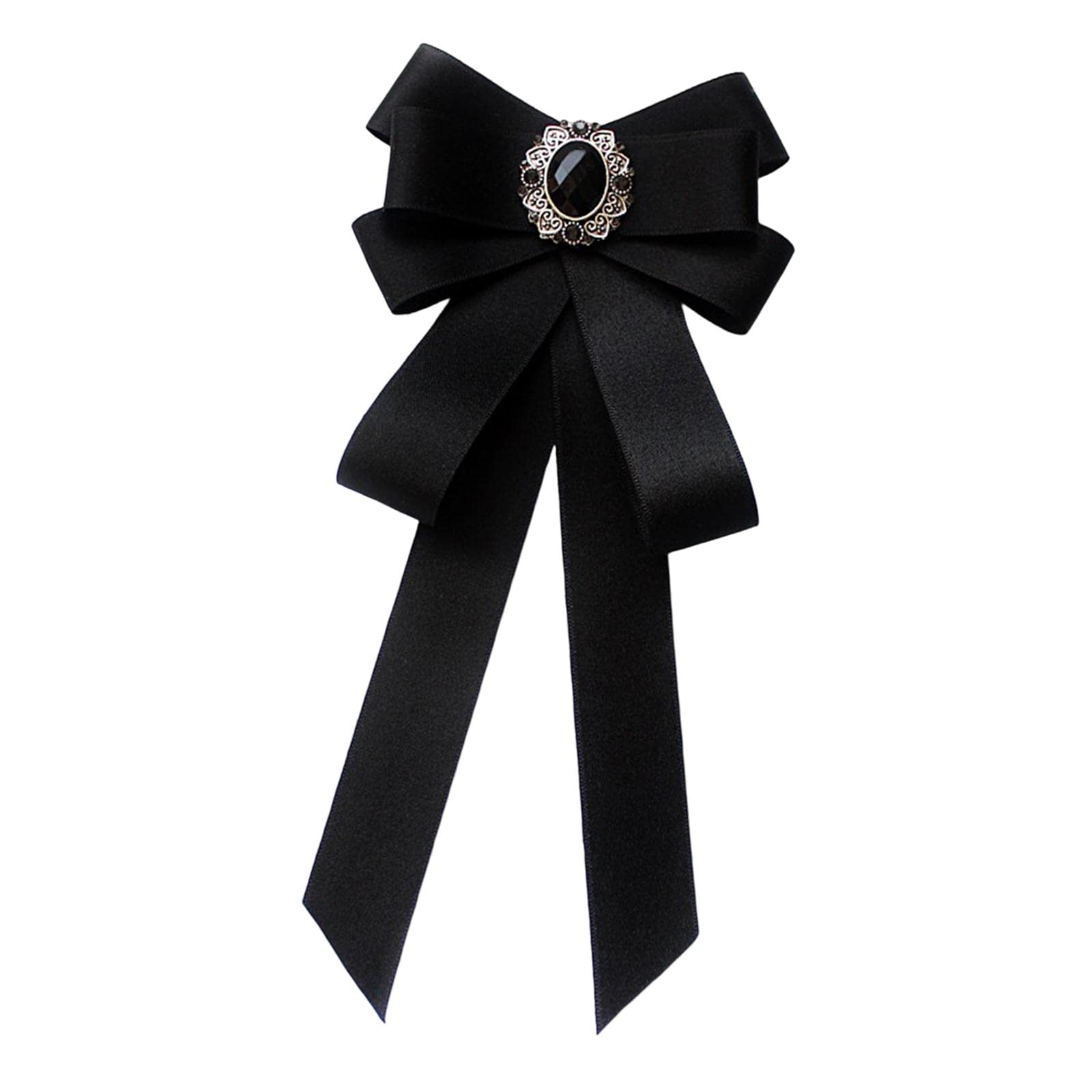 atorse ATORSE™ Women's Pre Tied Bowknot Neckties Neck Tie Elegant for Student Uniform Gifts Black-picture-35