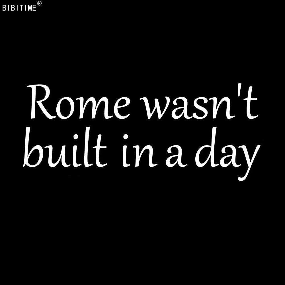 Amazon.com: BIBITIME English Proverbs Rome Wasn't Built in a Day ...