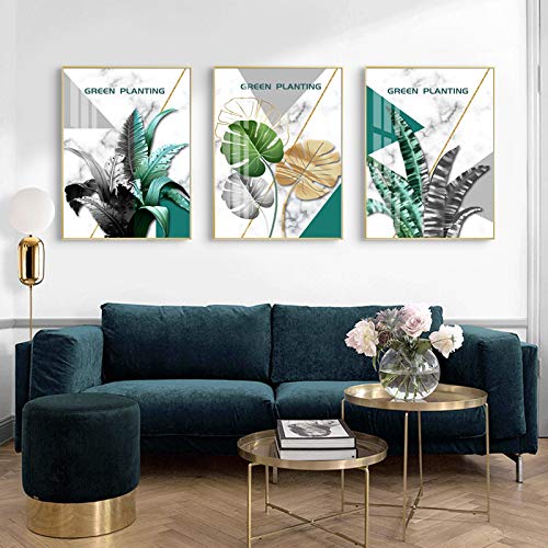 Salon et chambre moderne : affiche abstraite créative de plantes pour un décor scandinave épuré