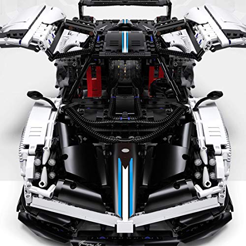 Foxom Technik Bausteine Auto Pagani Zonda, 3000 Teile 1:8 Racing Auto Bausteine Konstruktionsspielzeug Kompatibel mit… – Bild 3