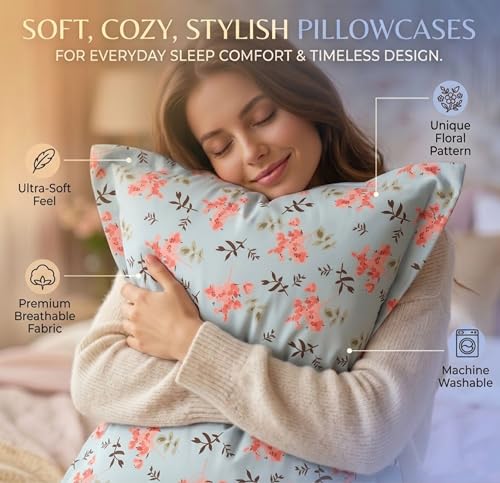 Image of VAS COLLECTIONS Cotton Pillow Cover Set of 2 (17x27 Inches) | Ultra Soft Breathable Pillow Cases for Bed | Skin Friendly, Fade Resistant & Comfortable Pillow Covers for Bedroom Decor (Light Pink)