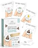 COTIER BRAND Did Baby Poopie Baby Shower Scratch Off Game (30-Pack, Fair) - Boy or Girl Emoji Lottery Ticket Cards with 2 Winners - Idea for Gender Reveal, Diaper Raffle or Ice Breaker
