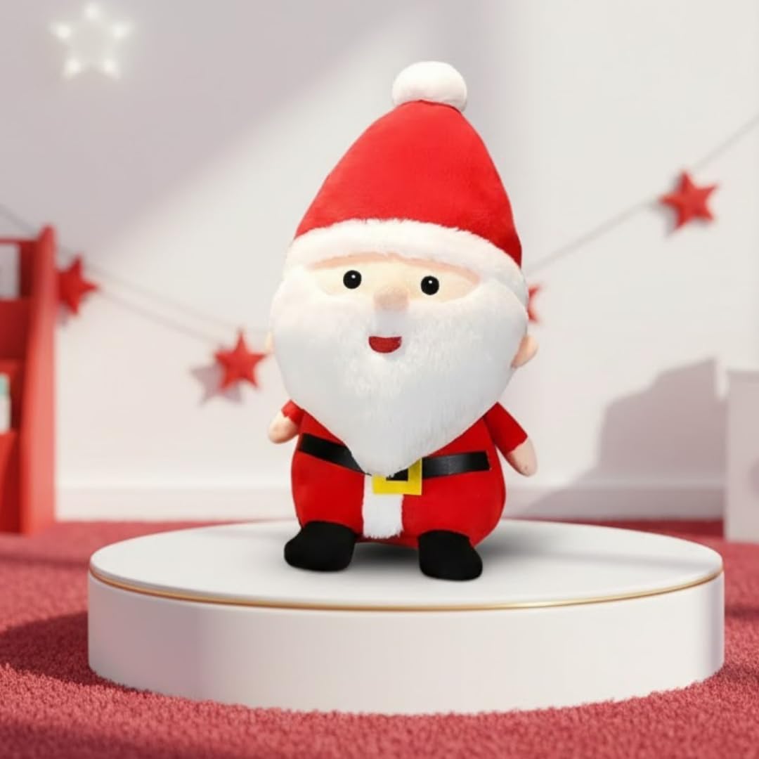 Storio Santa Claus Soft Toy with V-Shape Beard Look | Stuffed Plush Christmas Toy for Kids Boys & Girls | Cute Santa Doll for Xmas Decoration & Gifting | Soft & Cuddly Holiday Plush for Home Decor-image-22