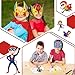 Sosation 24 Sets Hero Masks and Capes for Kids Party Favors DIY Blank 12 Styles Hero Masks Capes for Boy and Girls Children Birthday Dress up Group Activity Costume Toys Gifts
