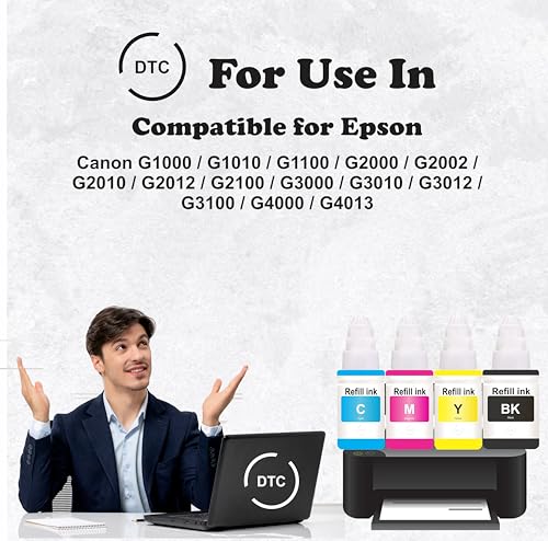 Image of Duplex DTC GI-790 Compatible for Canon Pixma Ink Suitable for G1000 / G1010 / G1100 / G2000 / G2002 / G2010 / G2012 / G2100 / G3000 / G3010 / G3012 / G3100 / G4000 (GI 790 Cyan Ink 1 Pcs)