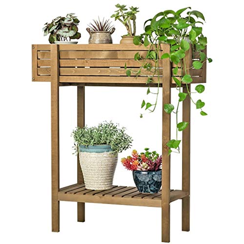 Llly Wooden Potting Table Flower Plant Work Bench Garden Greenhouse Staging (Size : Large) #TOP7