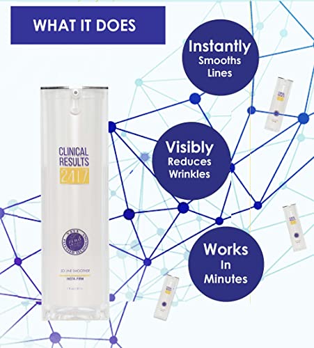 Instant Firming Line Smoother Works In Minutes To Lift, Firm And Smooth Lines, Wrinkles, Puffy Eyes And Crow's Feet | Nasa Stem Cell Technology | Clinical Results 24/7 Insta-Firm | 1 Oz (8 Weeks) #TOP2