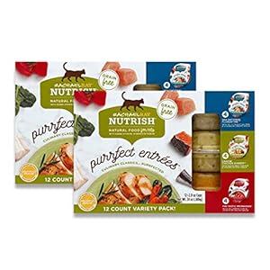 Rachael Ray Nutrish Purrfect Entrees Wet Cat Food, Variety Pack, 2 Ounce Cup (Pack of 24)
