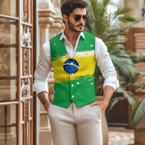 Mens Suit Vest Business Formal Dress Vests with Buttons V-Neck Wedding Tuxedo Party Waistcoat2