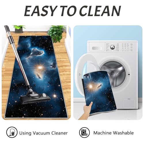 Evita resbalones con estas alfombras de cocina antimanchas de 2 piezas 8