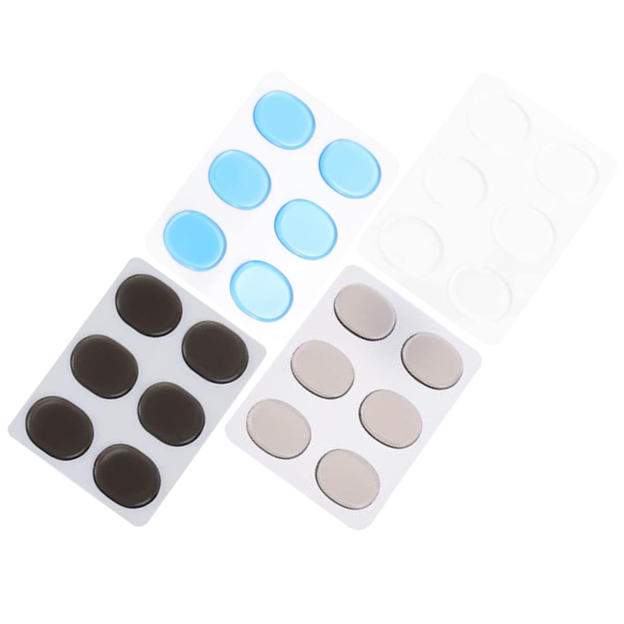 Abaodam 20fogli Silenziosi Per Batteria Silicone Adesivi Smorzatori Per Rullante e Grancassa Colori Per Controllo Del Volume e Silenziosa