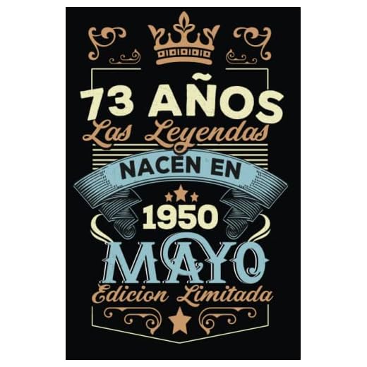 LAS LEYENDAS NACEN EN MAYO EL AÑO 1950: 73 Aniversario Cuaderno personalizado 73 años regalos Feliz 1950 cumpleaños ideas de regalos