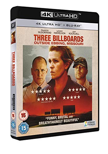 Three Billboards Outside Ebbing 4K Ultra-HD película Blu-Ray formato físico 3