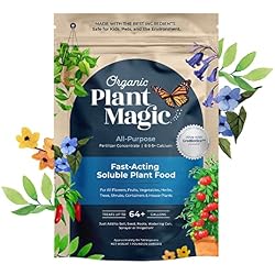 Organic Plant Magic Fertilizer & Plant Food for House Plants & Garden 1lb | Makes 64+ Gal of Organic Water Soluble Fertilizer for Plant Growth use on Vegetables, Flowers, Gardens & Indoor House Plants