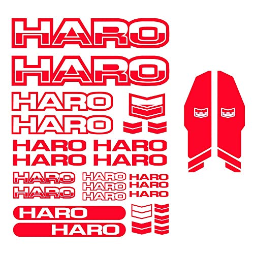 HARO Bikes 28pcs Decals Vinyl Stickers for MTB BMX Red