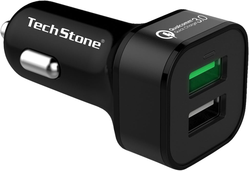 Chargeur Voiture USB Et USB-C Quick Charge 3.1A - Adaptateur Allume-cigare Compact Pour Smartphone Et Tablette En Déplacement