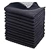 Produktbild KinHwa Microfasertuch Mikrofaser Putztuch Universaltuch Reinigungstuch - extrem saugstark und weich Spültuch Geschirrtucher - für KüchenBadflächen Haushalt, Büro (schwarzx12, 30cmx30cm)