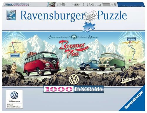 Accesorios, Office Product Ravensburger 151028 - Rompecabezas (Rompecabezas con Pistas Dibujadas, Arte, 270 mm, 370 mm, 60 mm, 1000 Pieza(s))