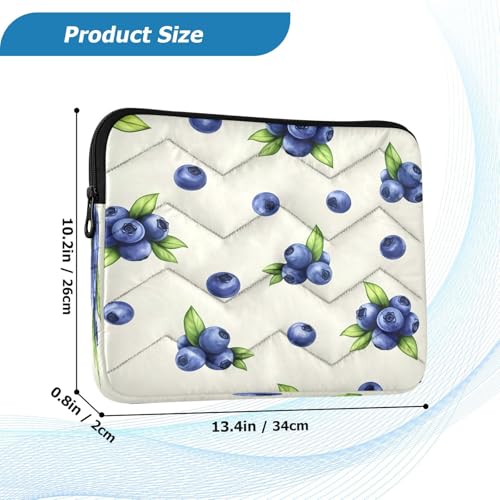 Funda para portátil azul con protección acolchada tamaño grande miniatura 3