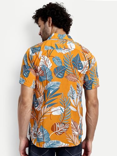 Image of GRECIILOOKS Shirt for Men | Mens Casual Shirt | Men Stylish Shirt | Men Printed Shirt | Men's Regular Fit | Men Formal Shirt | Half Sleeve Shirt