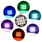 Enjoydeal DJI Phantom Quadcopter Multi-Function12 LED Adjustable RGB Head Light Spotlight Kit With Sticker For Night Fly