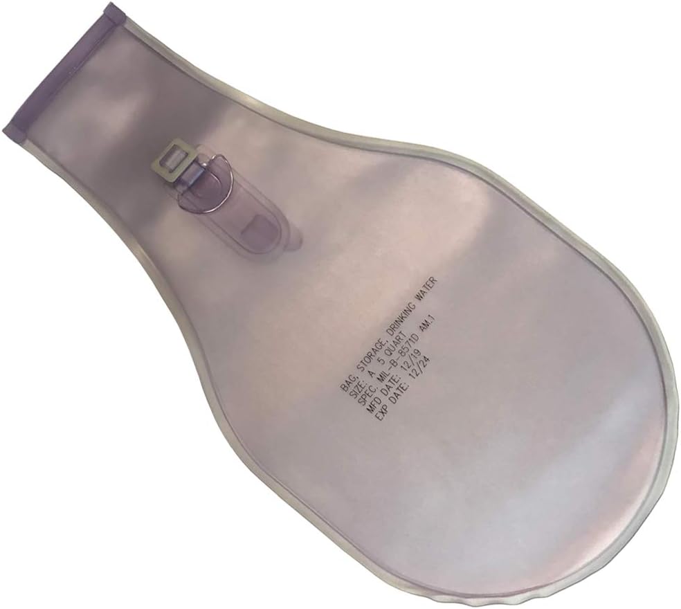 Military Survival Water Storage Bag, 5 qt, MIL-B-8571D