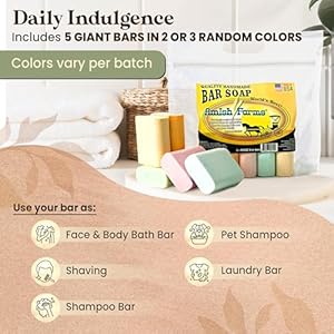 Amishfarmsbarsoapwallnaturalbentoniteclaymadeinusaveganmoisturizingforsensitiveskinwomenmensfacebodybarbathsoapforshowercleanscent5ozea5bars Urban Country Home Decor Amish farms bar soap wall natural bentonite clay made in usa vegan moisturizing for sensitive skin women mens face body bar bath soap for shower clean scent 5oz ea 5 bars urban country home decor