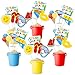 24Pack Beach Ball Birthday Party Centerpiece Sticks Table Toppers, Splish Splash Party Decorations, Summer Beach Ball Party Favor Pool Party Supplies