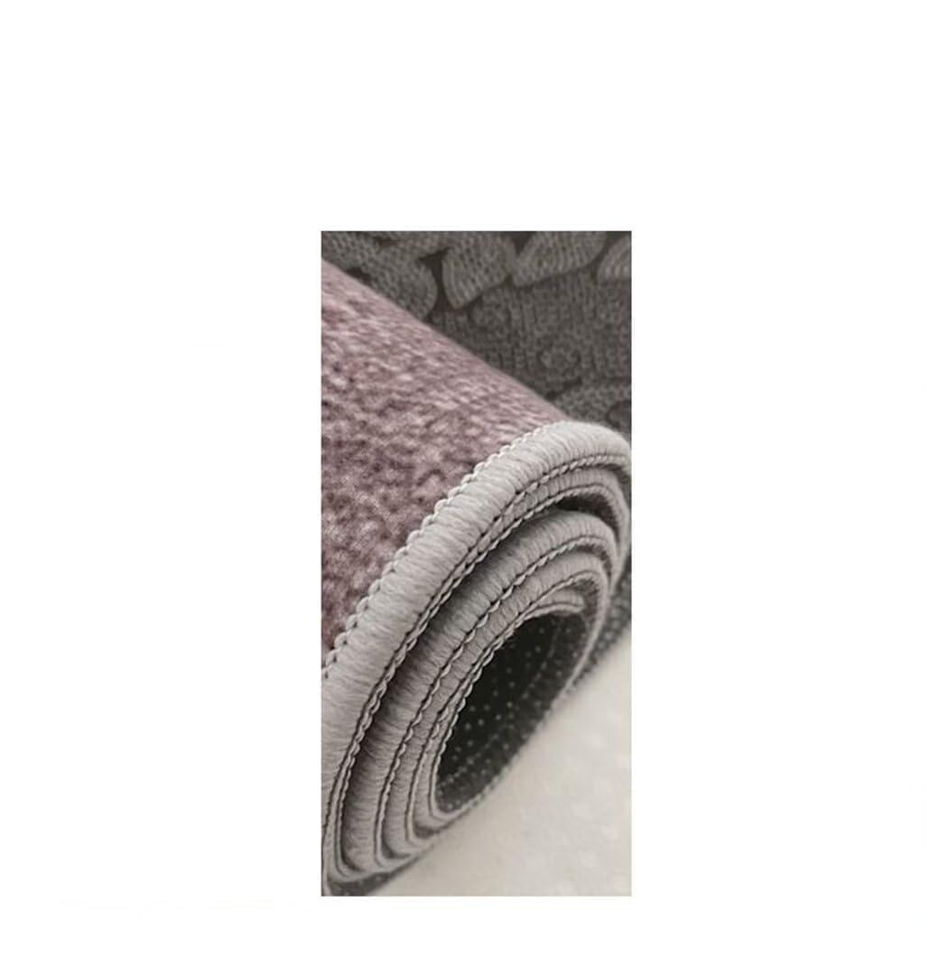 Tapis de course rectangulaire pour salon moderne et décoration minimaliste chaleureuse